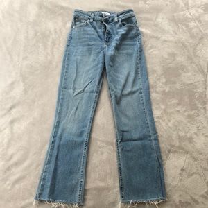 BDG High Waisted Raw Hem Jeans